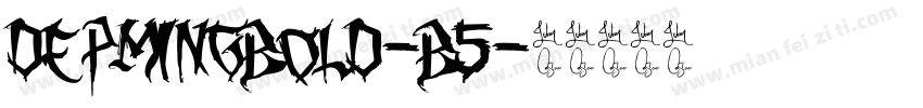 DEPMingBold-B5字体转换