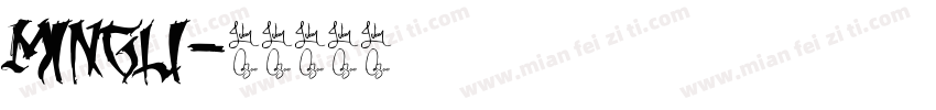 MingLi字体转换
