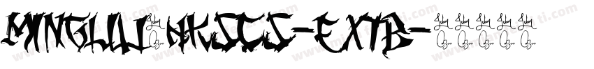 MingLiU_HKSCS-ExtB字体转换