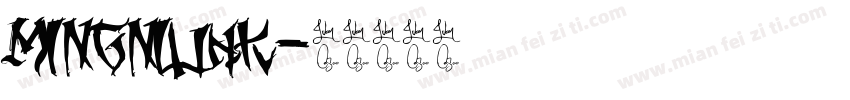 MingNiuHK字体转换