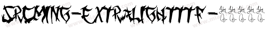 SrcMing-ExtraLightttf字体转换