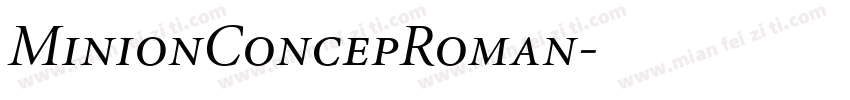 MinionConcepRoman字体转换