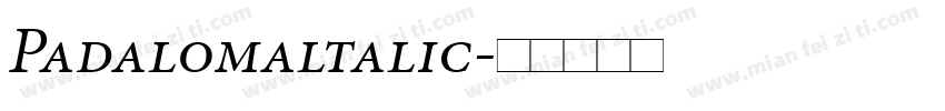 Padalomaltalic字体转换