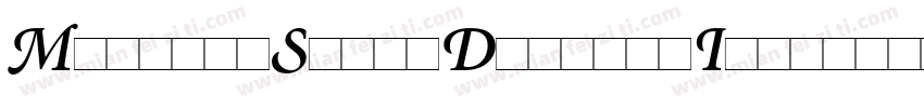Minion-SwashDisplayItalic字体转换
