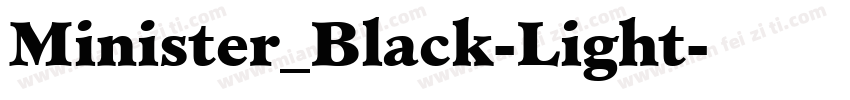 Minister_Black-Light字体转换