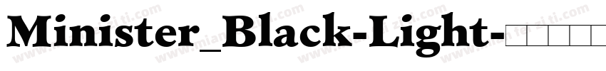 Minister_Black-Light字体转换