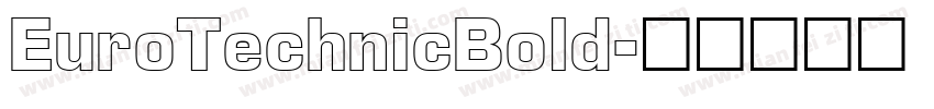 EuroTechnicBold字体转换