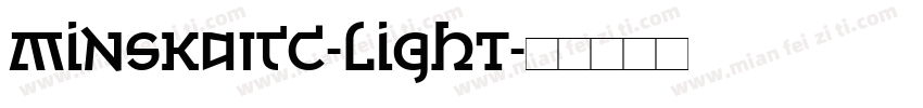 MinskaITC-Light字体转换
