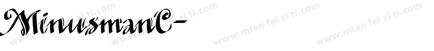 MinusmanC字体转换