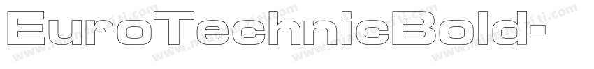 EuroTechnicBold字体转换