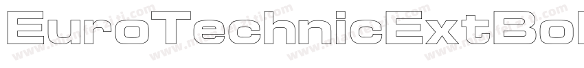 EuroTechnicExtBoldOu字体转换