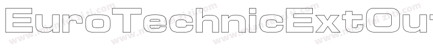 EuroTechnicExtOutline字体转换