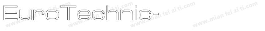 EuroTechnic字体转换