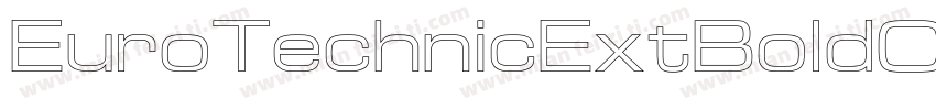 EuroTechnicExtBoldOu字体转换