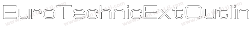 EuroTechnicExtOutline字体转换