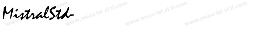 MistralStd字体转换