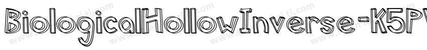 BiologicalHollowInverse-K5PW字体转换