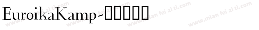 EuroikaKamp字体转换