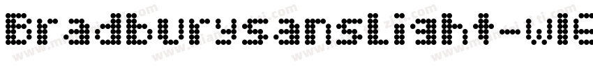 BradburysansLight-wl6x字体转换