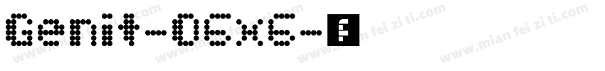 Genit-O6x6字体转换
