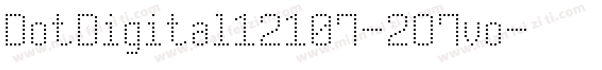 DotDigital12107-2O7vo字体转换