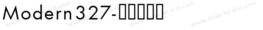 Modern327字体转换