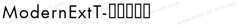 ModernExtT字体转换