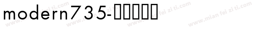 modern735字体转换