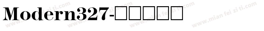 Modern327字体转换