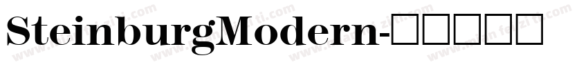 SteinburgModern字体转换