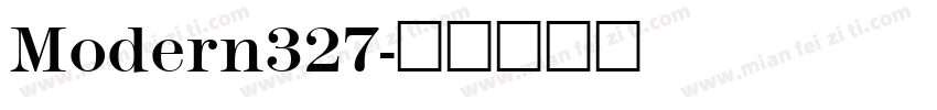 Modern327字体转换