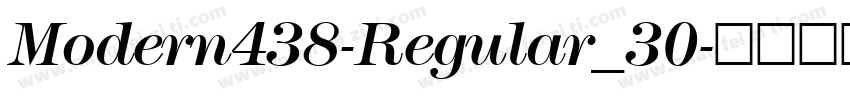 Modern438-Regular_30字体转换