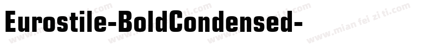 Eurostile-BoldCondensed字体转换