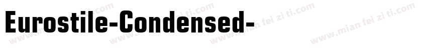 Eurostile-Condensed字体转换