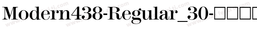 Modern438-Regular_30字体转换