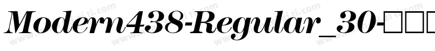 Modern438-Regular_30字体转换