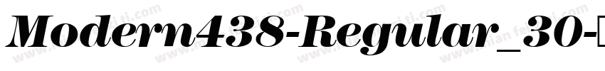 Modern438-Regular_30字体转换