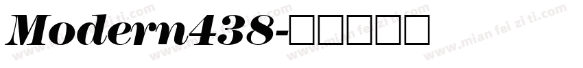 Modern438字体转换