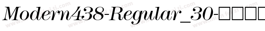 Modern438-Regular_30字体转换