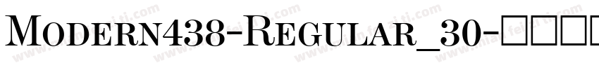 Modern438-Regular_30字体转换