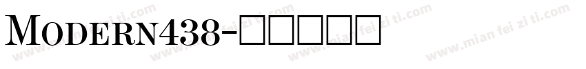 Modern438字体转换