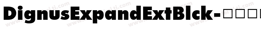 DignusExpandExtBlck字体转换