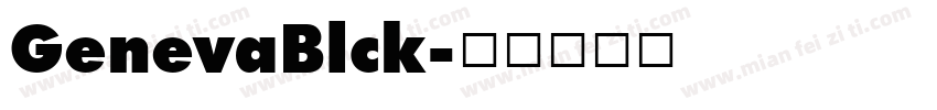 GenevaBlck字体转换