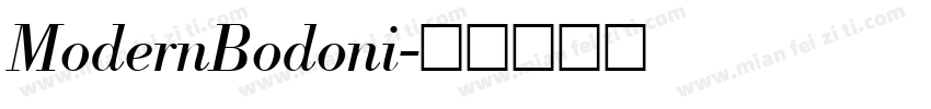 ModernBodoni字体转换