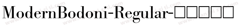 ModernBodoni-Regular字体转换