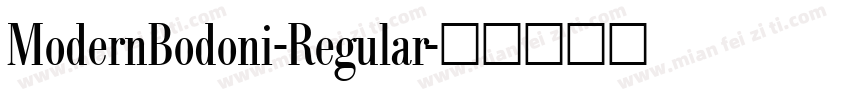 ModernBodoni-Regular字体转换