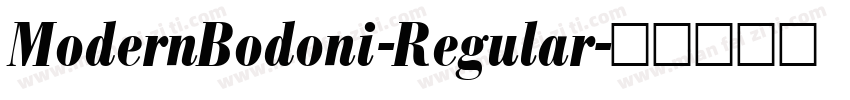ModernBodoni-Regular字体转换