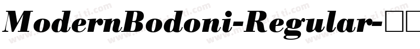 ModernBodoni-Regular字体转换