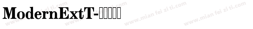 ModernExtT字体转换