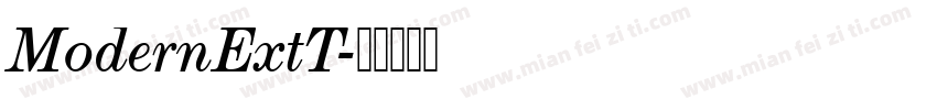 ModernExtT字体转换